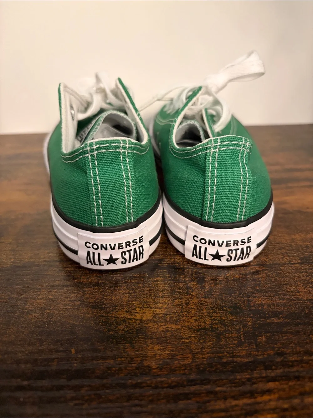 Green Low-Top Converse Sneakers